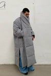 HED MAYNER two -piece lapel coat AW22_O30_Gry/WO gray PHM6